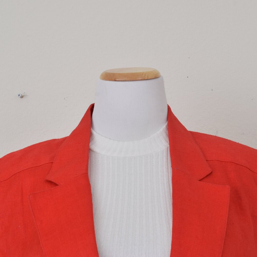 Vintage‎ 90s Ramie Rd Blazer by Chaus | size 8 - Picture 8 of 13